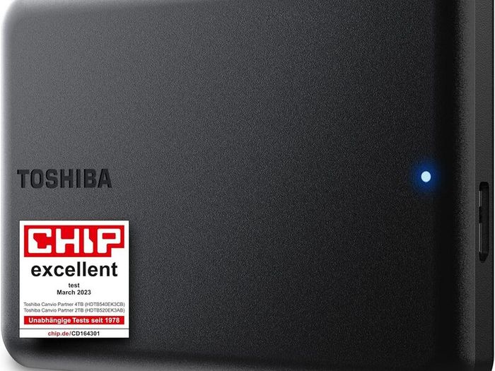 Toshiba Canvio Partner 2TB Portable 2.5 External Hard Drive, USB 3.2, Mac & Windows compatible. (HDTB520EK3AB)