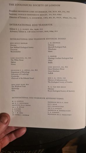 International Zoo Yearbook Volume 18. Edited By P. J. S. Olney. Published By The Zoological Society Of London. First Edition. Hardback With Dustjacket In Very Good Condition.