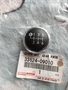 Genuine Toyota Avensis 6 Speed ,gear Knob Cover 33624-09010