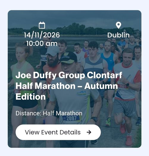 Two entry tickets for Half Marathon Eastpoint Business Dublin 3