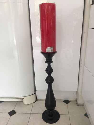 Large bolsius candle and decorative holder