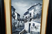 NO 56 oil painting TOWN SCAPE