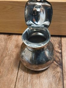 Silver Plated Teapot Vintage Engraved Floral Antique Rustic Decor Victorian Jug Coffee Pot