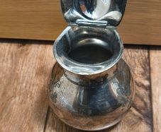Silver Plated Teapot Vintage Engraved Floral Antique Rustic Decor Victorian Jug Coffee Pot