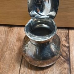 Silver Plated Teapot Vintage Engraved Floral Antique Rustic Decor Victorian Jug Coffee Pot