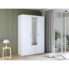 Premium 3-Door Wardrobe with Mirror & Drawers - Stylish & Practical
