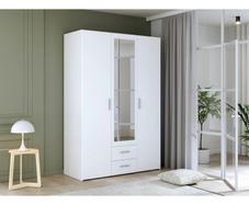 Premium 3-Door Wardrobe with Mirror & Drawers - Stylish & Practical