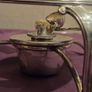 Antique Silver Plate Kettle Warmer Image 6