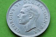 United Kingdom 1937 year Uncirculated Silver Half Crown.