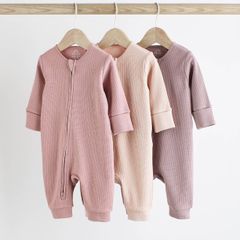 6 x Double zipper Footless Sleepsuits (18-24 months)