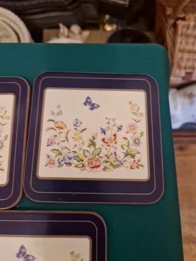 aynsley cottage garden coasters