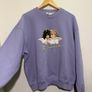 FIORUCCI Angels Logo Lavender Sweatshirt Size M! Image 8