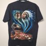 Vintage Wild T Shirt American Indian Wolf Camp Fire Print Front And Back Size Medium Image 7