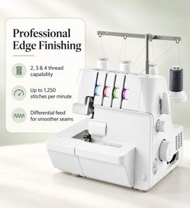 2 3 4 Thread Overlocker Sewing Machine with Differential Feed and LED Light