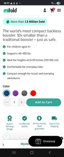 mifold Car Seat