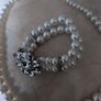 Pear & Diamond  Necklace & Bracelet Set. Costume Jewellery. Image 3