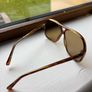 Vintage Brown Aviator Sunglasses Image 3
