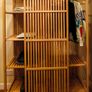 IKEA Nordkisa bamboo wardrobe with sliding door Image 3
