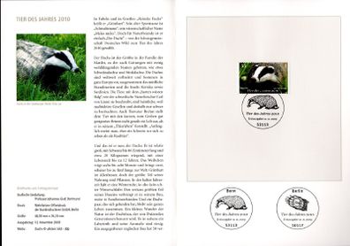 2009 Bundes Republic Deutschland (Germany) Federal Annual Stamp EFT Collection 2009 with 43 images of contents