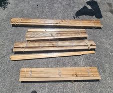 Venetian blinds wooden lats