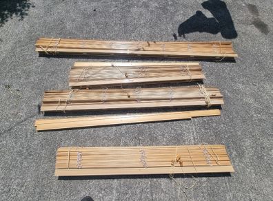 Venetian blinds wooden lats