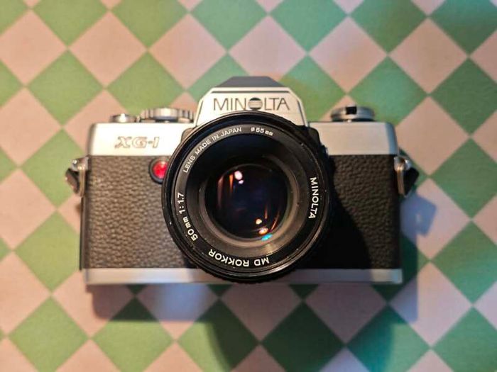 Minolta XG-1 (1983) + Lens MD Rokkor 50mm f1.7 - Serviced & Ready to Use SLR Film Camera