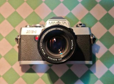 Minolta XG-1 (1983) + Lens MD Rokkor 50mm f1.7 - Serviced & Ready to Use SLR Film Camera