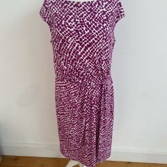 Jaegar purple/white dress size 10