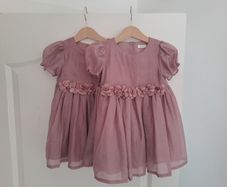 Next pink flower girl corsage dress 12-18 months