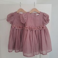Next pink flower girl corsage dress 12-18 months