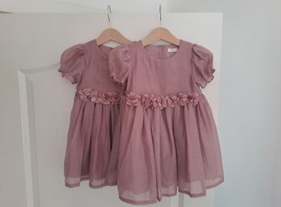 Next pink flower girl corsage dress 12-18 months