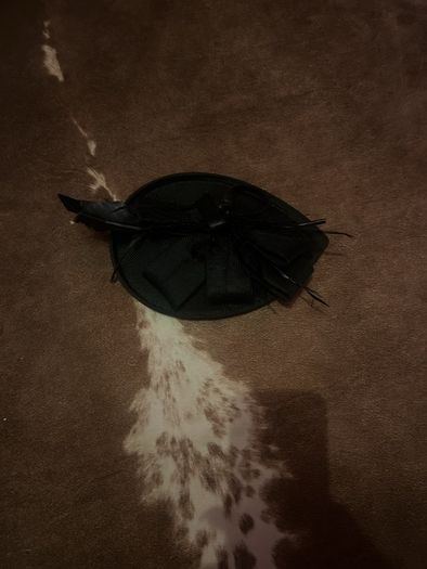 hair piece black / new fascinator