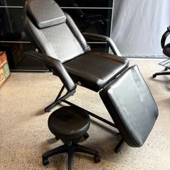 3-section salon facial bed and massage tattoo chair