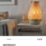 2 X Ikea Misterhult Bamboo Table Lamp Image 2