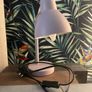 Blush Pink Table Lamp with Shade & Bulb Image 5