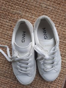 Mango white trainers girls size 2UK