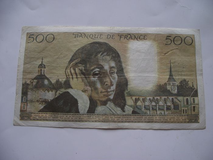 1974 France 500 Francs. Good Condition