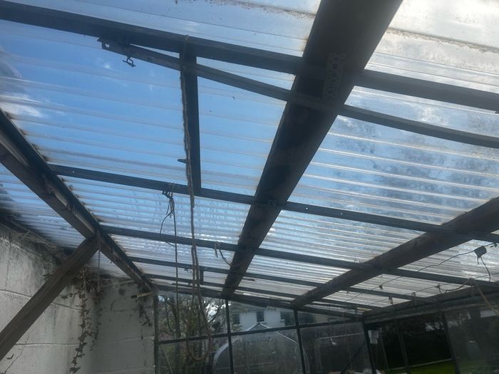 Lean-to Steel framed Greenhouse 3m x 1.5m