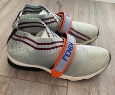 Fendi Sock Sneakers - Grey Multi - EU 37, UK 4
