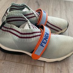 Fendi Sock Sneakers - Grey Multi - EU 37, UK 4