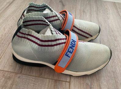 Fendi Sock Sneakers - Grey Multi - EU 37, UK 4