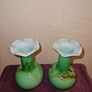 Vintage matching pair of glass vases Image 4