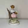 K.K. Crown China Japan Figurine - Girl with Dog Image 2