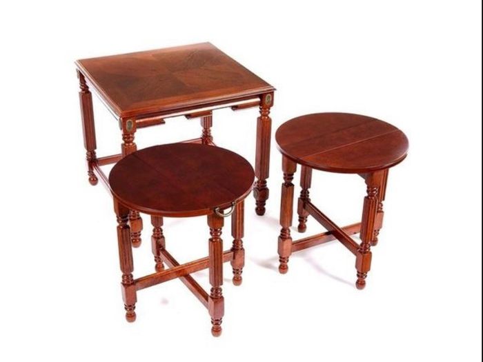 Mahogany Nest Of Three Tables
