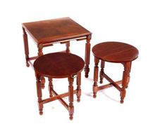 Mahogany Nest Of Three Tables