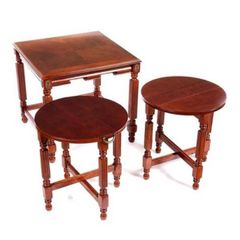 Mahogany Nest Of Three Tables