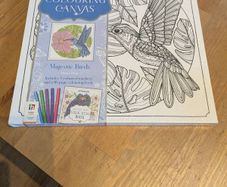 Colouring canvas & book