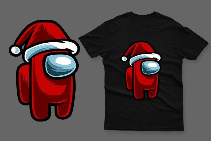 Santa among us t-shirt imposter among us t-shirt impostor t-shirt