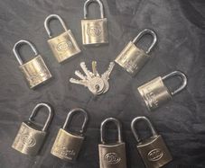 Padlocks on same Key x9