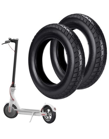 2Pcs Electric Scooter Tire 10 inch, Electric Scooter Replacement Wheels, Electric Scooter Inflatable Tire Tyre Outer Tube Balance Tire Scooter Replacement Parts Compatible for Xiaomi M365 PRO